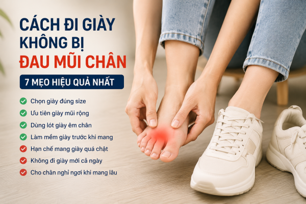 Cách đi giày không bị đau mũi chân hiệu quả khi mang sneaker