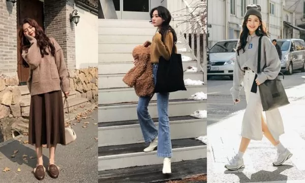 Cách mix đồ với giày thể thao nữ mùa đông đẹp. Gợi ý outfit mùa đông với giày thể thao nữ theo phong cách Hàn Quốc, đi học, đi làm và dạo phố.